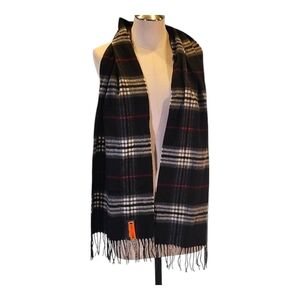 Stafford Scarf Black Grey One Size Classic Casual NWT Scarf